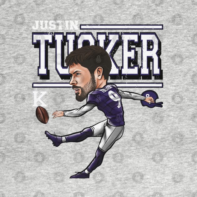 Justin Tucker Baltimore Cartoon by Buya_Hamkac